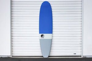 8'6" Ultimate Longboard Surfboard Blue Dip (Hybrid Epoxy Softtop)