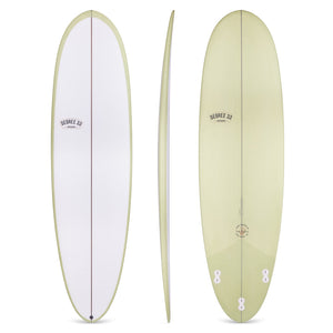 6'10" Poacher Reverse Cutlap Sage Resin Tint with Darkwood (Poly) - Used