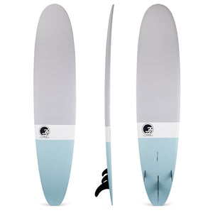 8' Ultimate Longboard Surfboard Gray Dip (Epoxy)