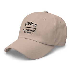 Degree 33 Dad Hat (Tan with Black Logo)