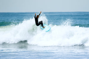 7'6" Easy Rider Surfboard Aqua Dip (Hybrid Epoxy Soft Top)
