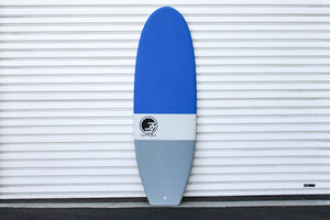 5'7 Cloud Shortboard Surfboard Blue Dip (Hybrid Epoxy Softtop)