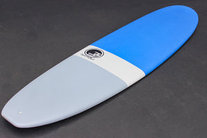 9' Ultimate Longboard Surfboard Blue Dip (Hybrid Epoxy Softtop)