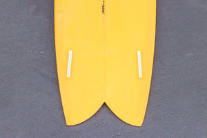 5'10" Codfather Fish Twin Fin Surfboard Mango Resin Tint (Poly)