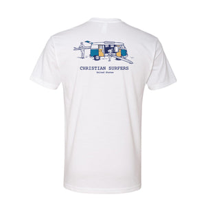 Christian Surfers Bus Logo White T-Shirt