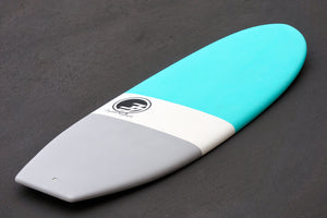 5'7 Cloud Shortboard Surfboard Aqua Dip (Hybrid Epoxy Softtop)
