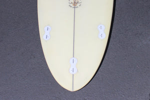 6'10" Poacher Reverse Cutlap Yellow Resin Tint with Darkwood Stringer (Poly)