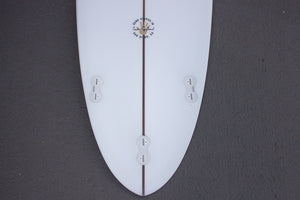 6'10" Poacher Surfboard Darkwood Stringer (Poly)