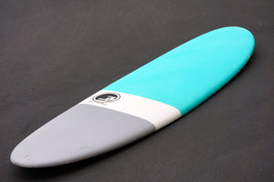 7'2" Poacher Funboard Surfboard Aqua Dip (Hybrid Epoxy Softtop) - Preorder