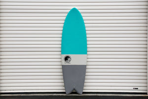 6' Codfather Fish Surfboard Aqua Dip (Hybrid Epoxy Softtop)
