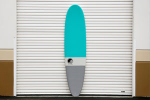 9' Ultimate Longboard Surfboard Aqua Dip (Hybrid Epoxy Softtop)