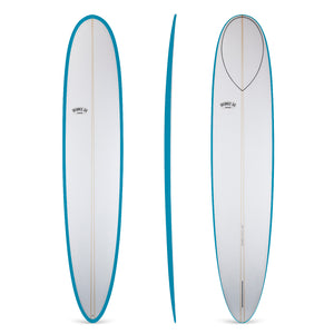 9'2" Wedge Noserider Aqua Rail Longboard Surfboard (Poly)