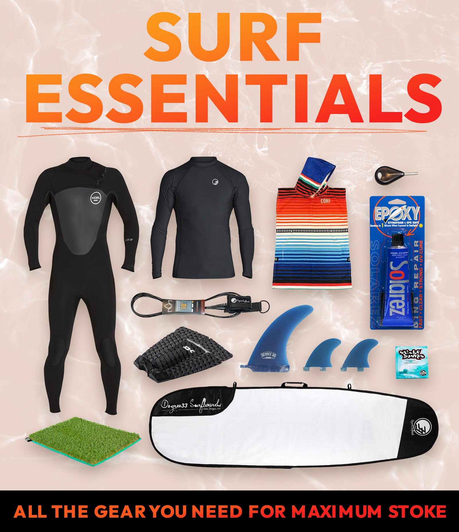 Essential Surfboard Accessories - Degree 33 Surfboards