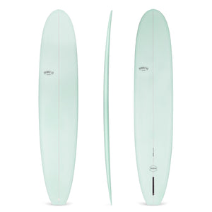 9'4" Classic Longboard Surfboard Aqua Resin Tint (NexGen Epoxy)