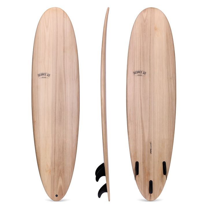 7'2" Poacher Funboard Surfboard Paulownia Wood (Epoxy) - Preorder
