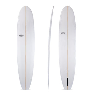 9'4" Classic Longboard Surfboard Darkwood Stringer (Poly)