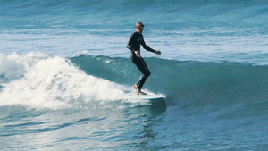 9' Classic Noserider Longboard Surfboard Aqua Resin Tint (Poly)