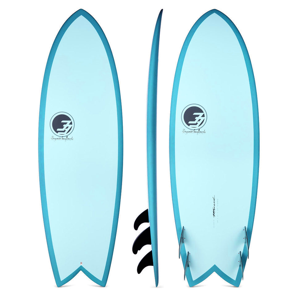 6' Codfather Fish Surfboard Aqua Rail (Epoxy) - Degree 33 Surfboards