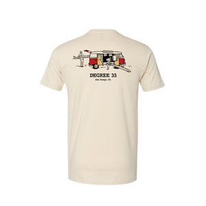 Degree 33 Bus T-Shirt (Natural with Red VW)