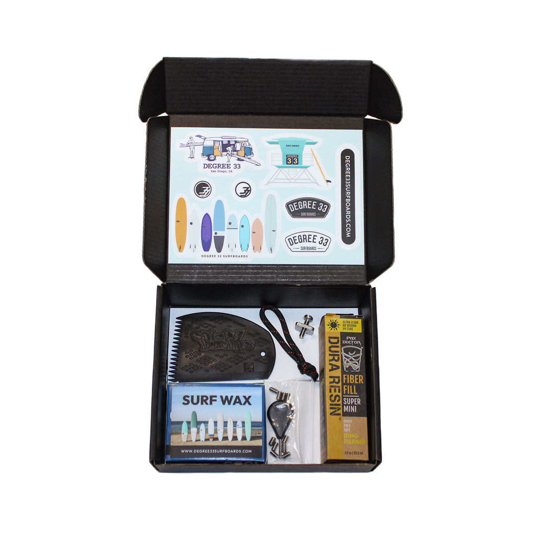 Surf Essentials Stoke Box – Degree 33 Surfboards