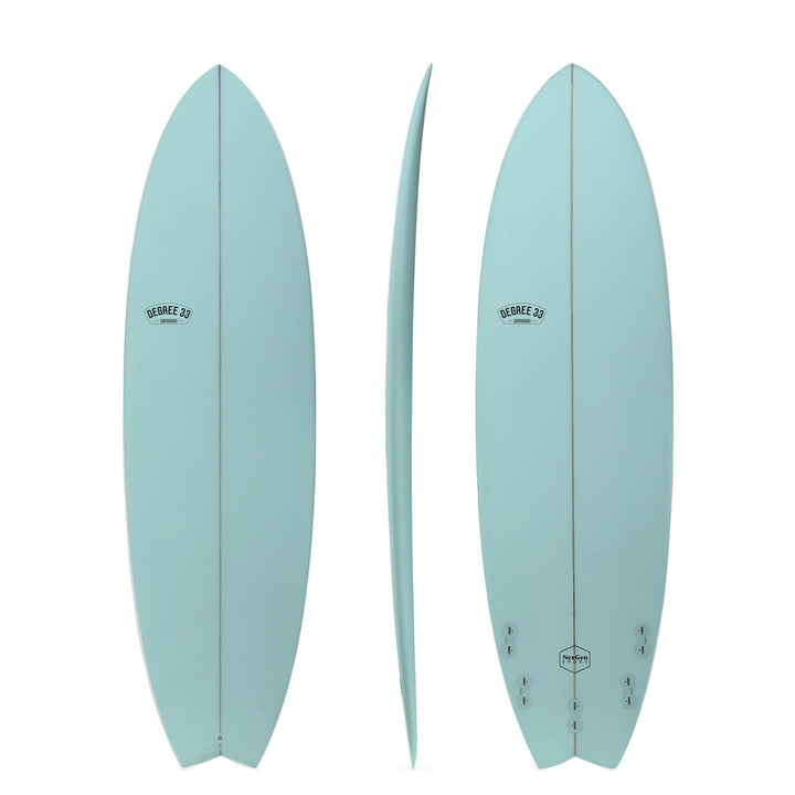 8'2" Easy Rider Surfboard (NexGen Epoxy Aqua Resin Tint)