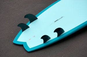 7'2" Easy Rider Surfboard Aqua Rail (Epoxy)