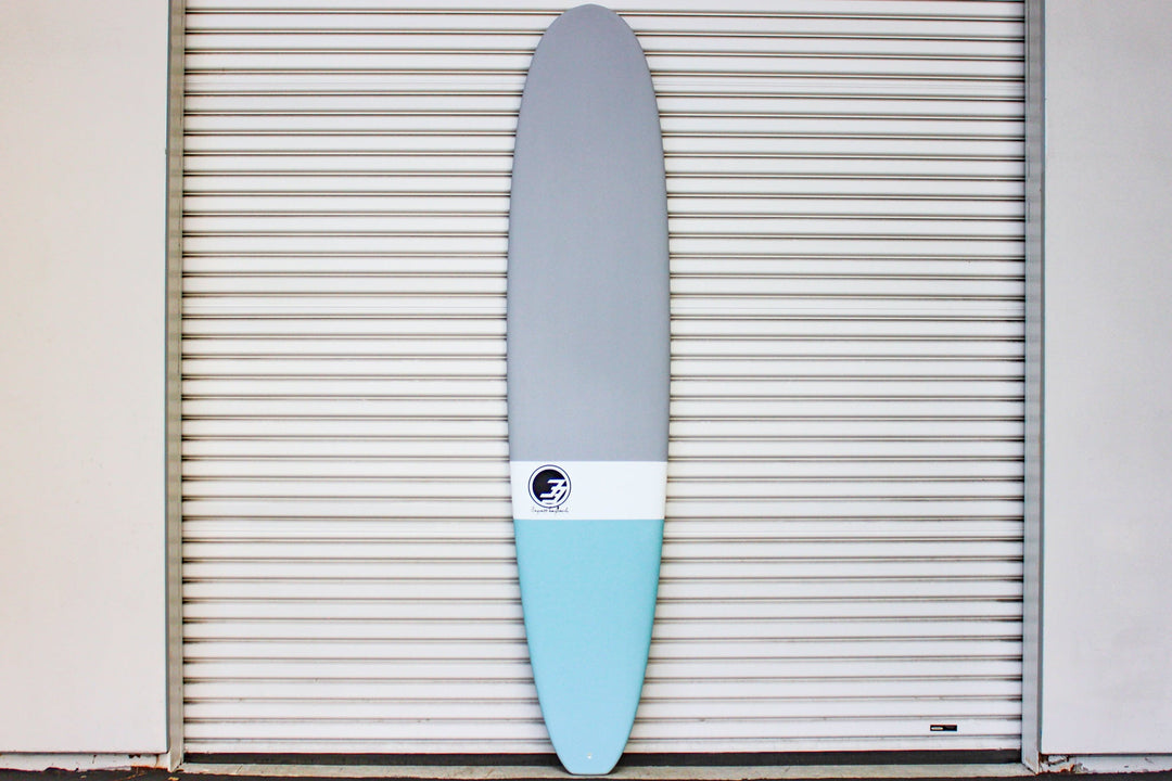 8'6" Ultimate Longboard Surfboard Gray Dip (Epoxy)