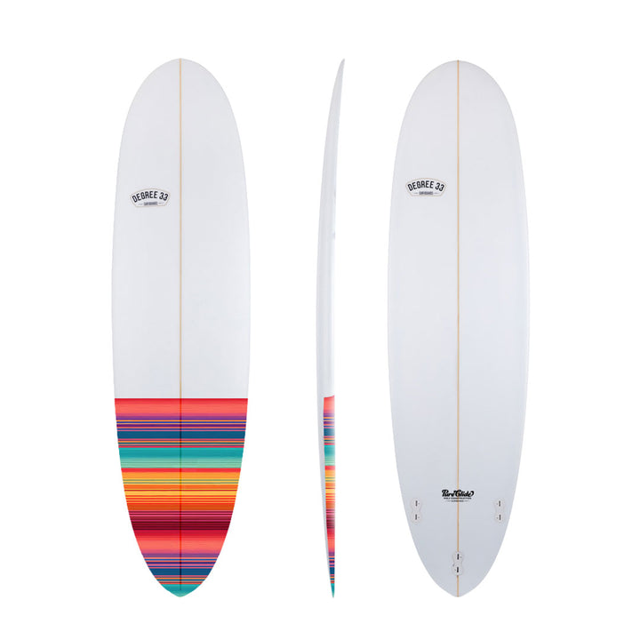 7'2" Poacher Surfboard with Mexican Blanket Inlay (Poly)