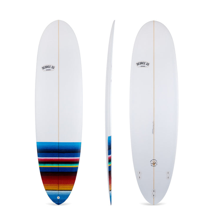 7'2" Poacher Surfboard with Mexican Blanket Inlay (Poly) Closeout