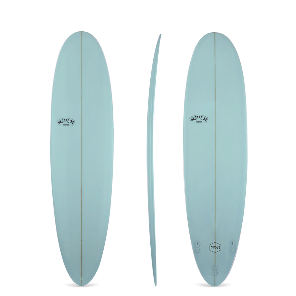 6'6" Poacher Funboard Surfboard (NexGen Epoxy Aqua Resin Tint)