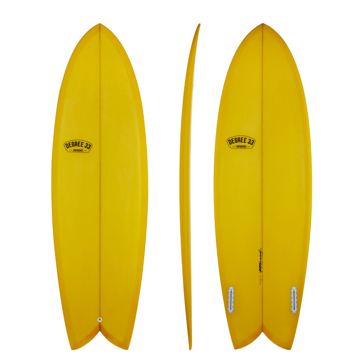 Retro Fish Twin Fin Surfboard (PureGlide Poly)