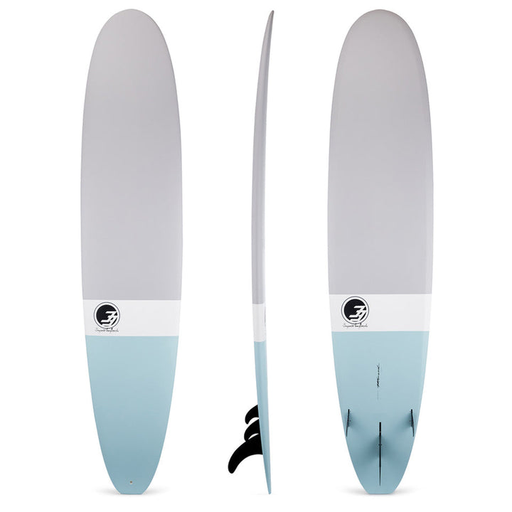 8'6" Ultimate Longboard Surfboard Gray Dip (Epoxy)