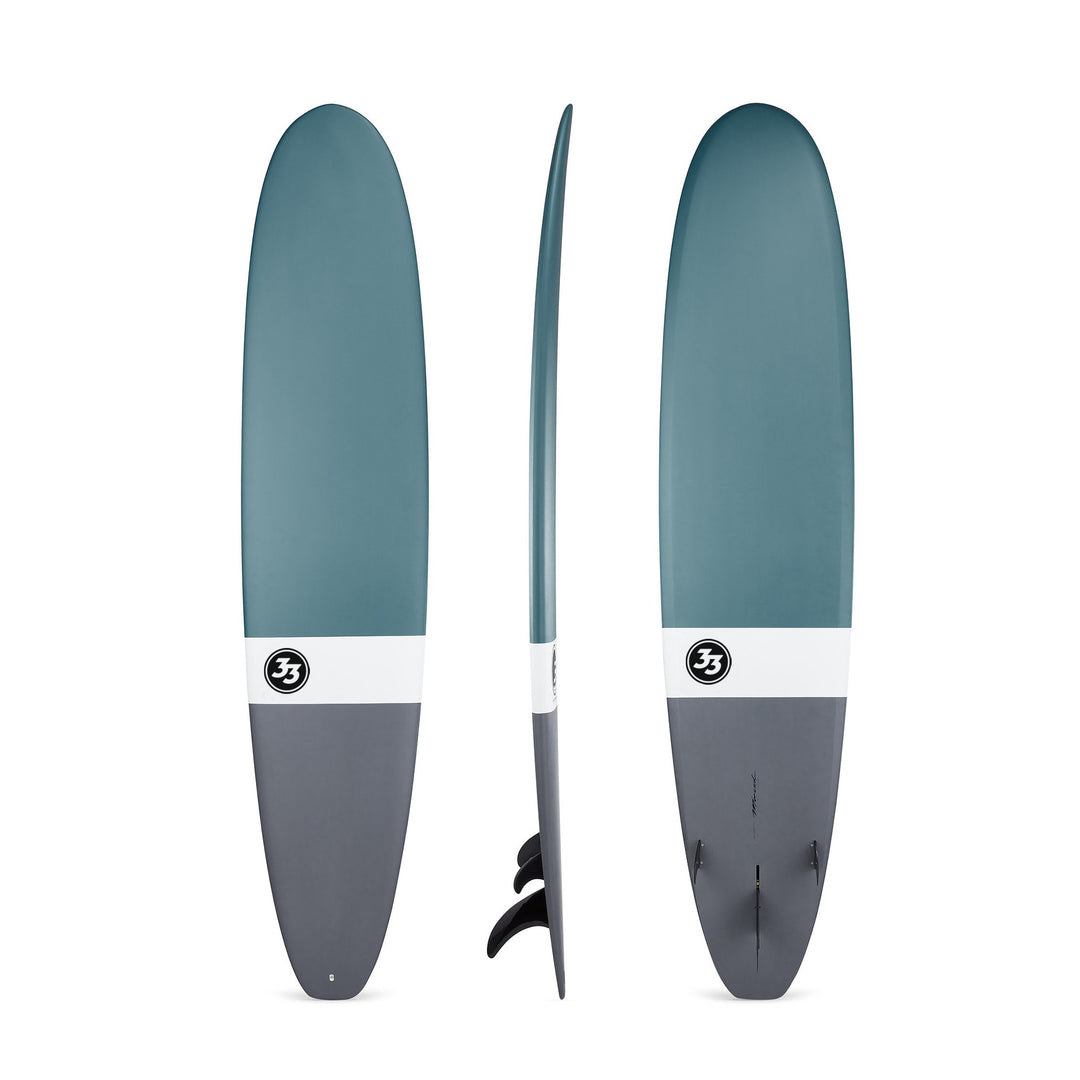 9'6" Ultimate Longboard Surfboard Blue Dip (Epoxy)