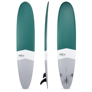 8' Ultimate Longboard Surfboard Teal Chevron (Epoxy)