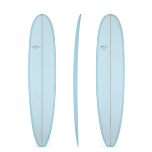 8' Ultimate Plus Longboard with Darkwood Stringer Blue Resin Tint (Poly)