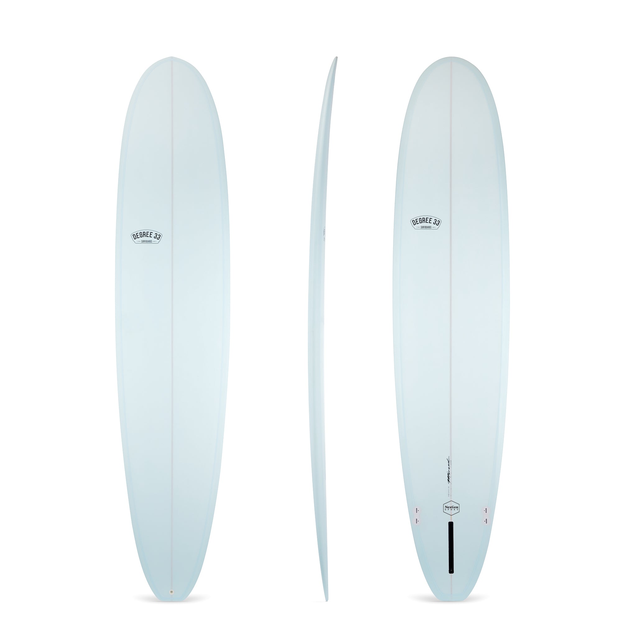 Normalisering efterligne Jeg klager 9' Ultimate Longboard Surfboard Light Blue Resin Tint (NexGen Epoxy) -  Degree 33 Surfboards