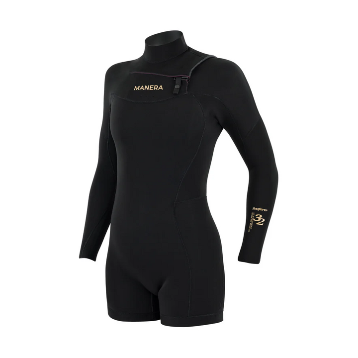 Manera Seafarer Wetsuit Chest Zip Long Arm Shorty 3/2mm (Womens)