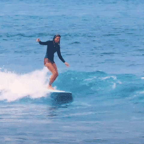 Gif of a girl performing a nose ride