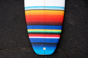 6'4" All Terrain Vehicle Shortboard Surfboard with Mexican Blanket Inlay (Poly)