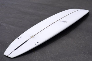 8' Ultimate Longboard Surfboard Script Logo with Darkwood Stringer (Poly)