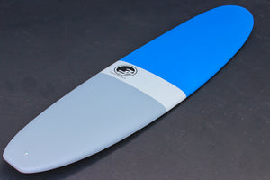 8' Ultimate Longboard Surfboard Blue Dip (Hybrid Epoxy Softtop)