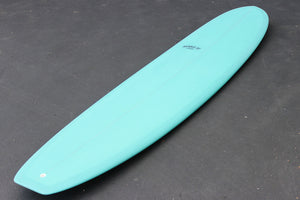 9'4" Classic Longboard Surfboard Aqua Resin Tint (Poly)