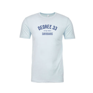 Degree 33 Script Logo Light Blue T-Shirt