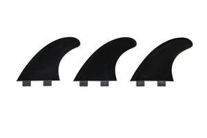 Degree 33 Standard Thruster Surfboard Fin Set (Black)