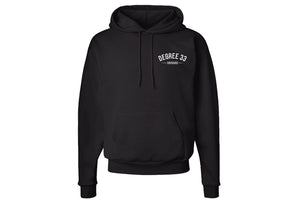 Degree 33 Black Pullover Hoodie with Bus Logo