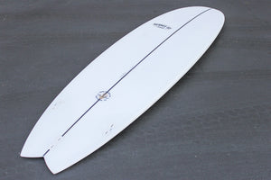 6'6" Easy Rider Fish Surfboard Darkwood Stringer (Poly)
