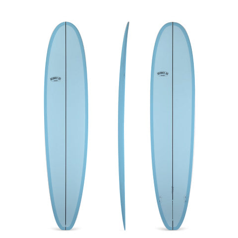 8' Ultimate Longboard Surfboard with Darkwood Stringer and Light Blue ...