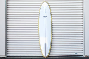 7'4" Matrix Midlength Surfboard Yellow Resin Tint with Gloss Polish (Poly)