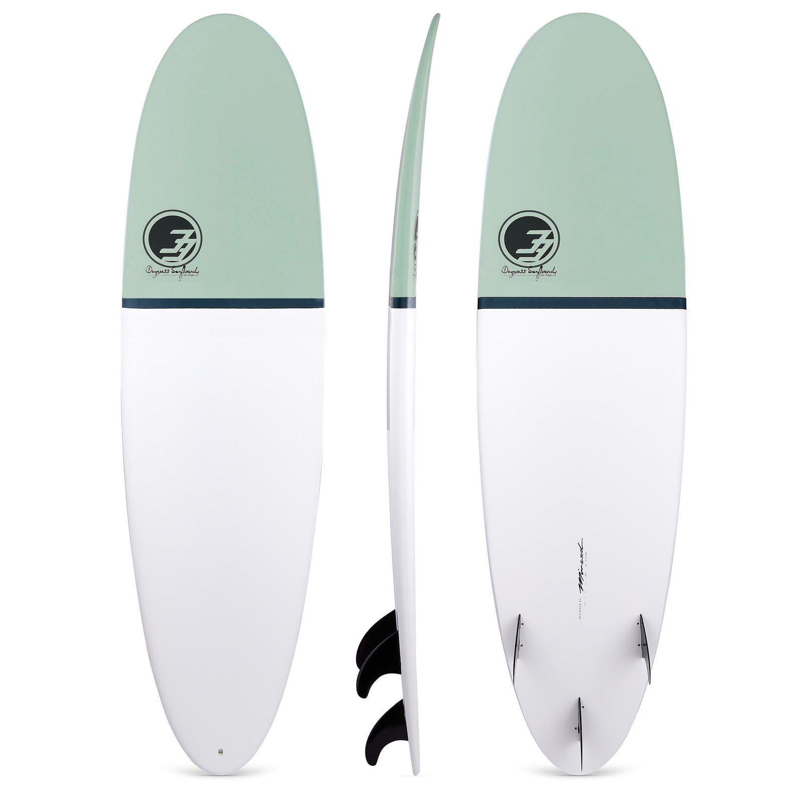 The "Poacher" Egg Funboard Tagged "Standard Epoxy" Degree 33 Surfboards