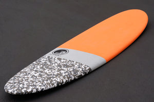 7'2" Poacher Funboard Surfboard Orange Camo (Hybrid Epoxy Softtop)